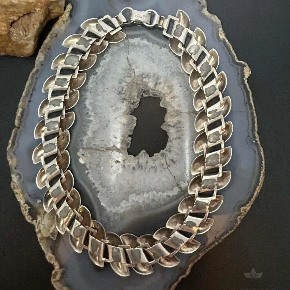 Vintage Sterling Silver Leaf Style 15